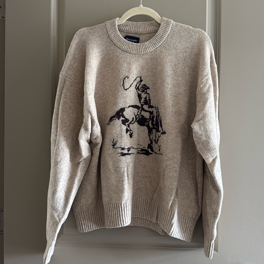 Abercrombie & Fitch Cowboy Sweater Sz Medium